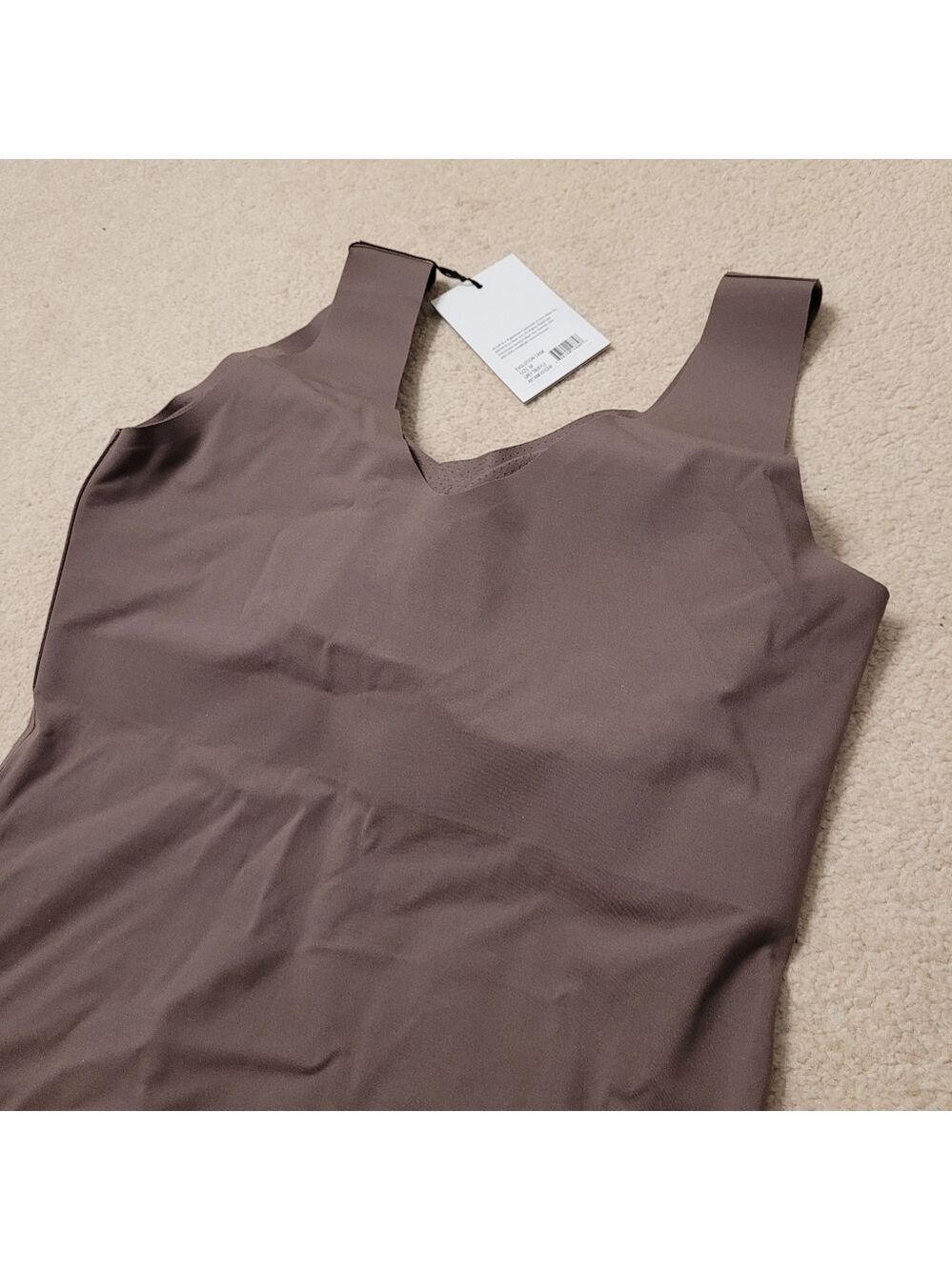 Knix NEW LuxeLift Evolution Tank size 10 Grey Truffle (brown) Shapewear - Picture 3 of 8